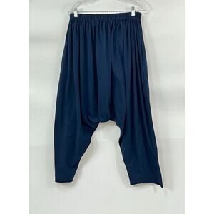 STATE THE LABEL Sz L Large Cotton Jersey Drop Crotch Perfect Pants